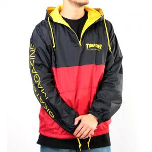 맥 로고 아노락 자켓 BLACK/RED